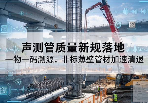 洮南声测管质量新规落地，一物一码溯源，非标薄壁管材加速清退
