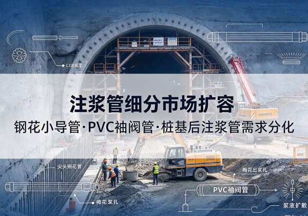 洮南注浆管细分市场扩容，隧道钢花小导管、PVC 袖阀管、桩基后注浆管需求分化